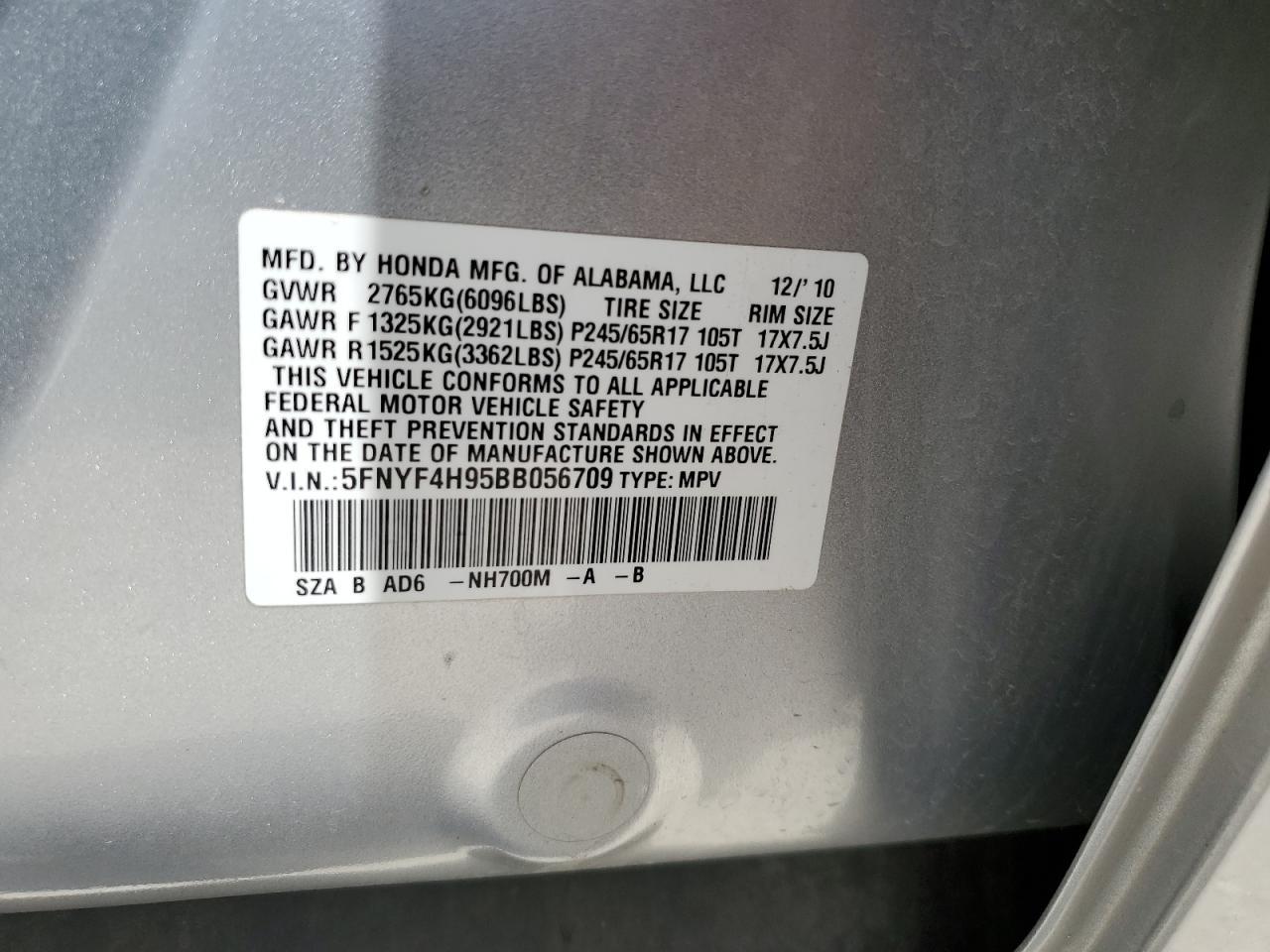2011 HONDA PILOT