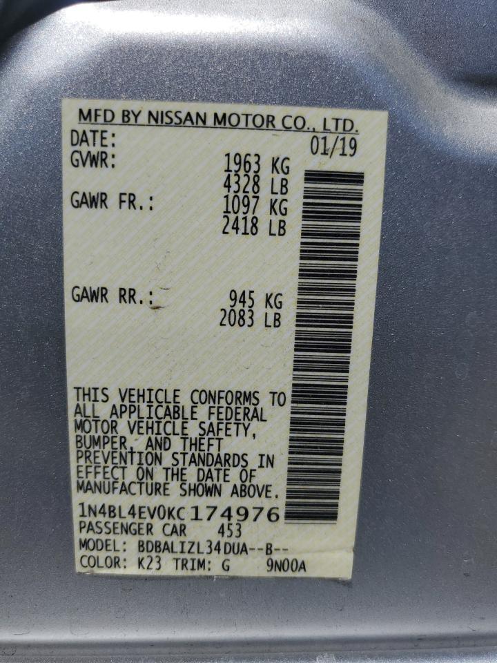 2019 NISSAN ALTIMA