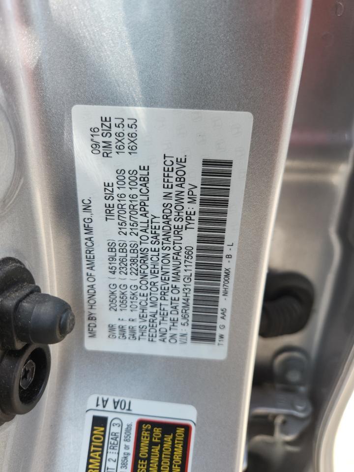 2016 HONDA CR-V