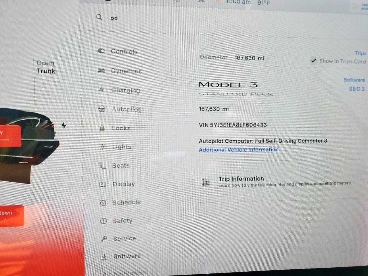2020 TESLA MODEL 3