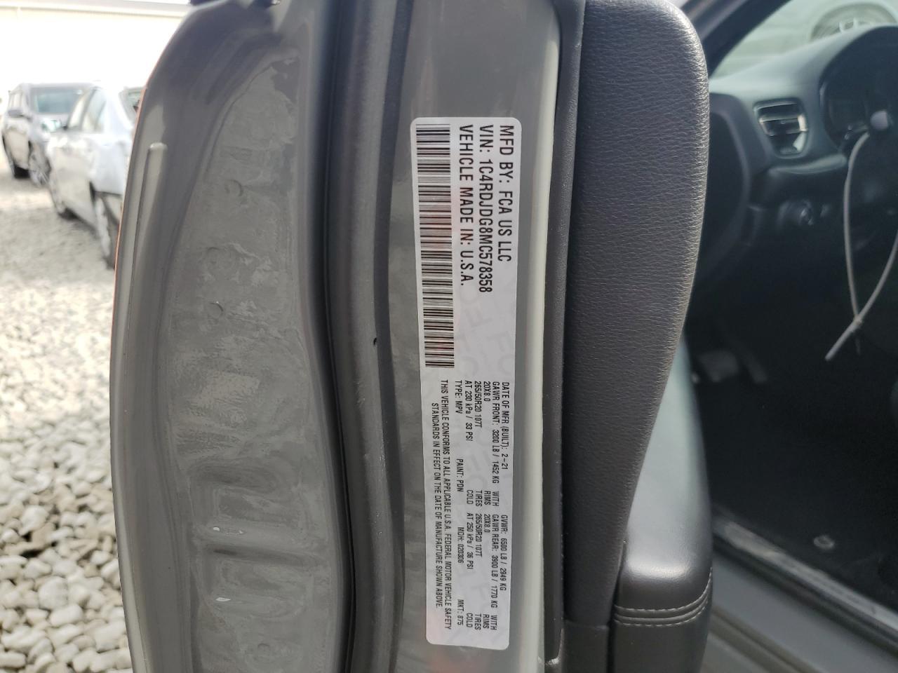 2021 DODGE DURANGO