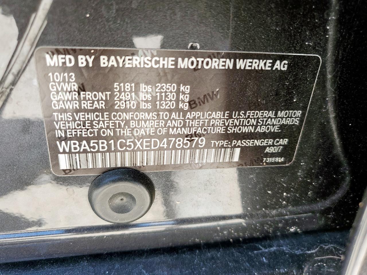 2014 BMW 5 series