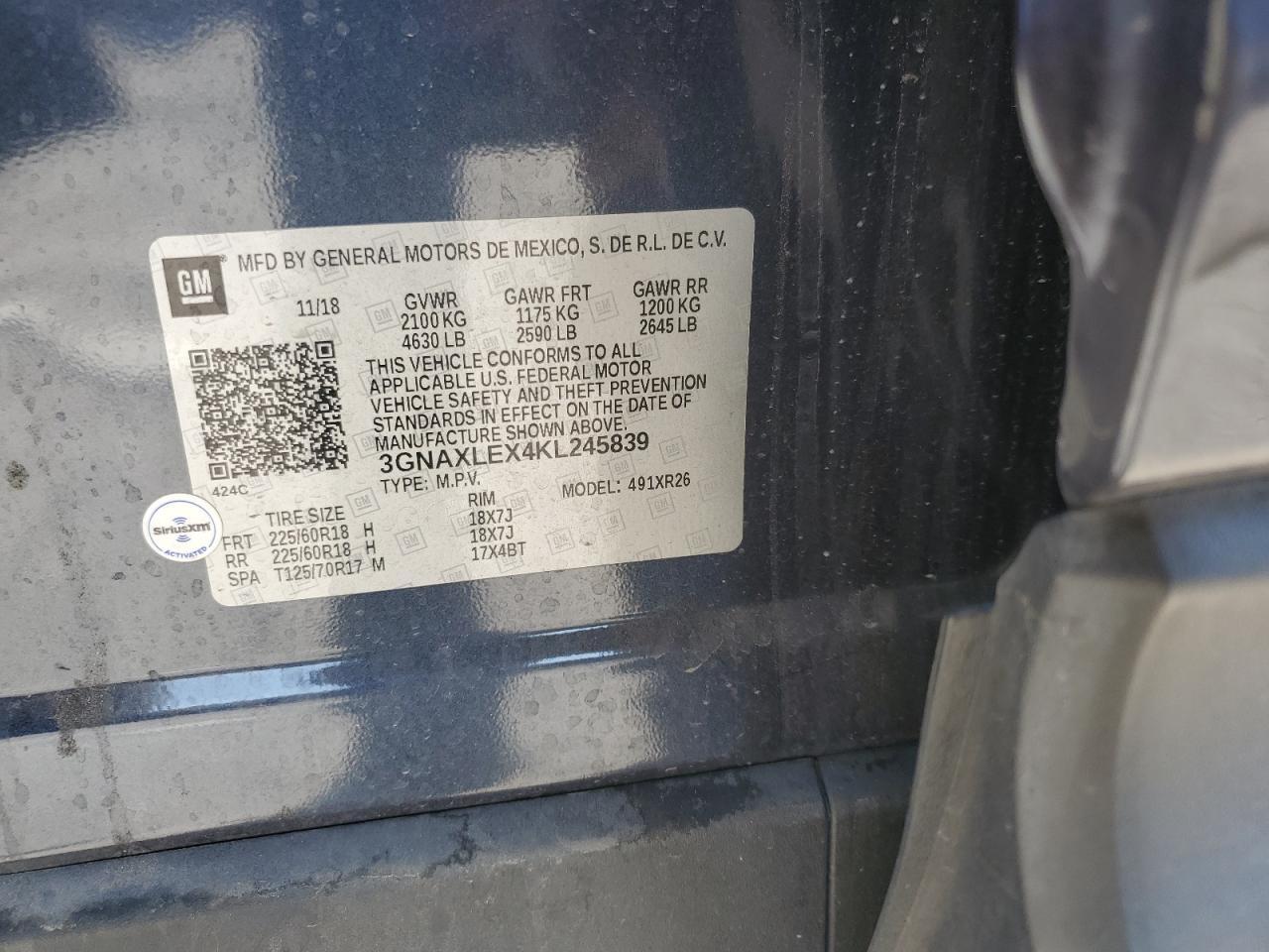 2019 CHEVROLET EQUINOX