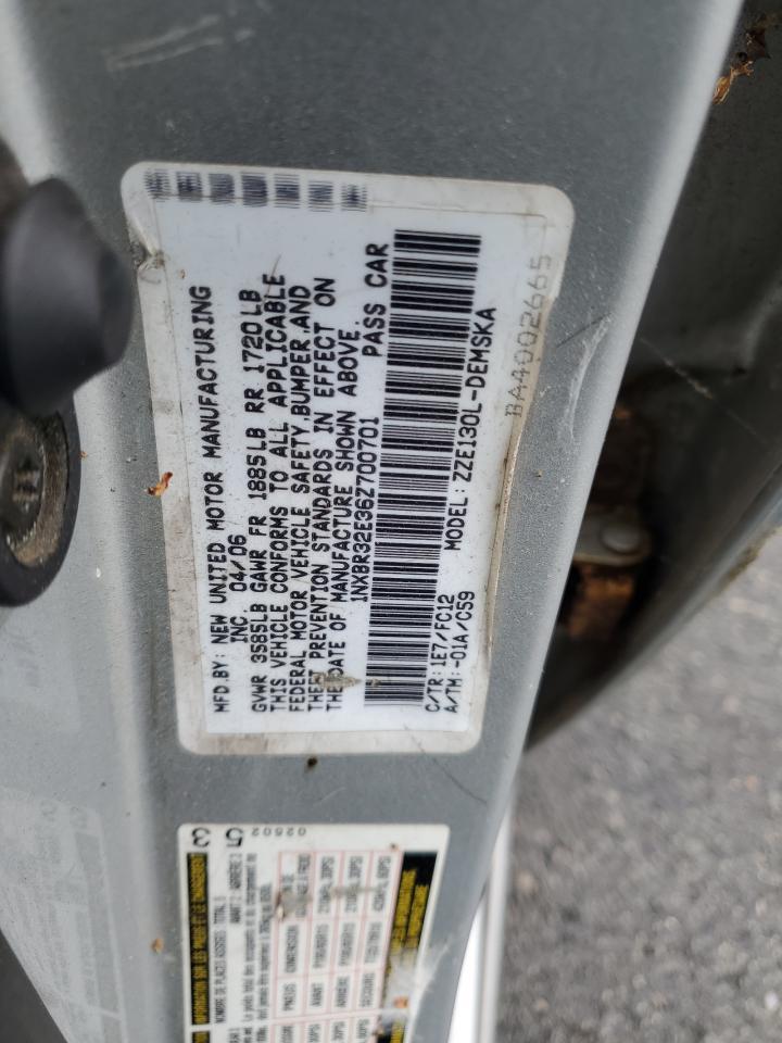 2006 TOYOTA COROLLA