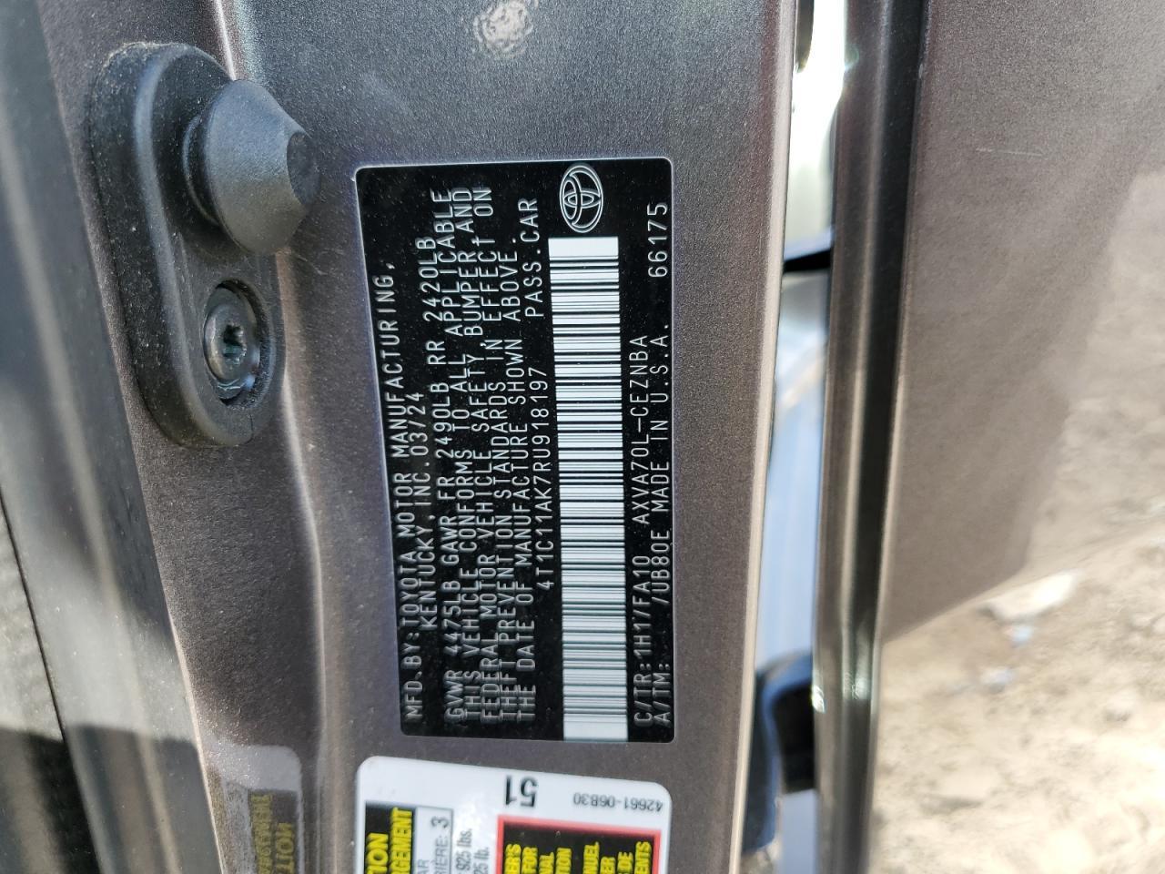 2024 TOYOTA CAMRY