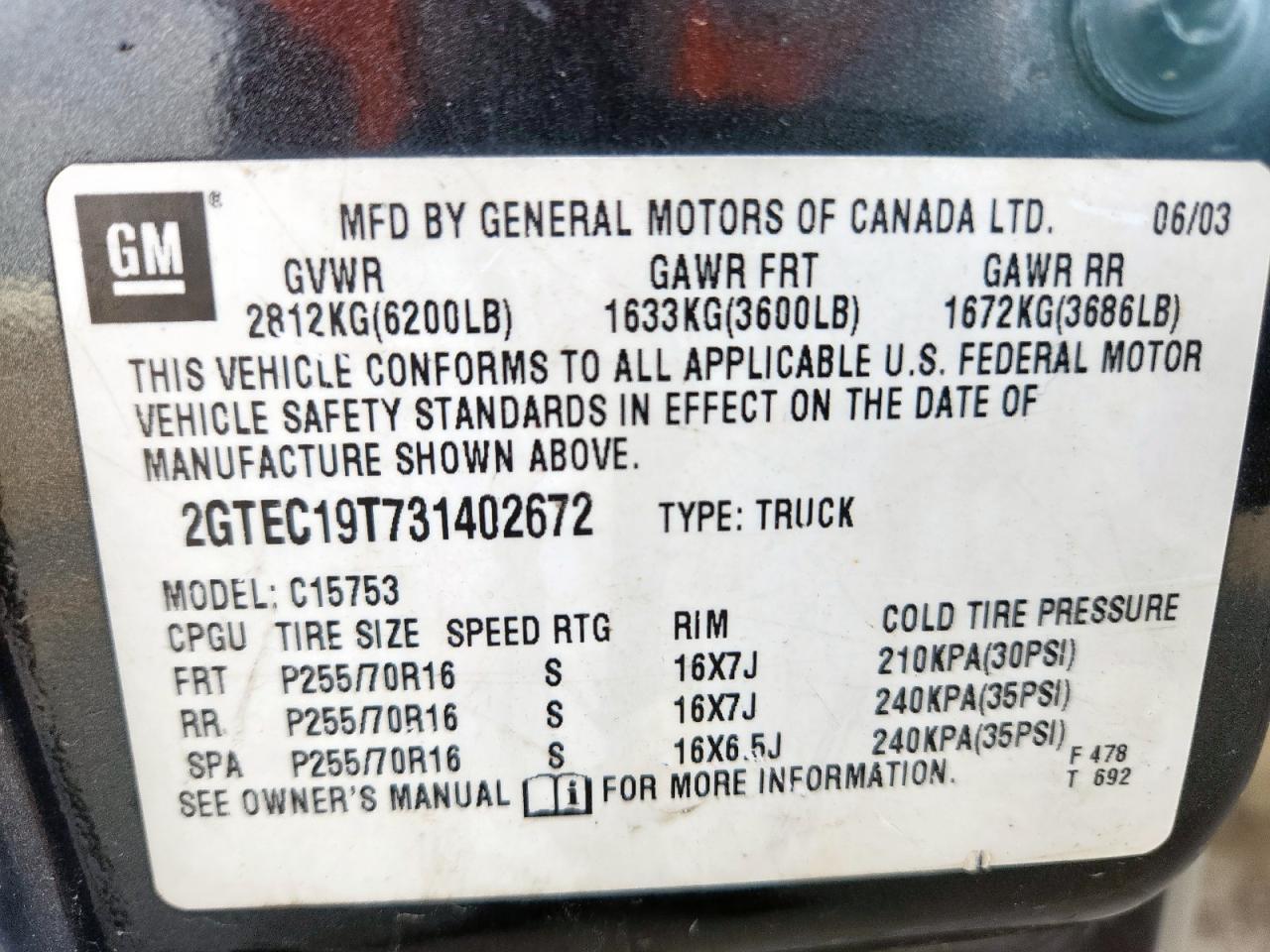 2003 GMC Sierra