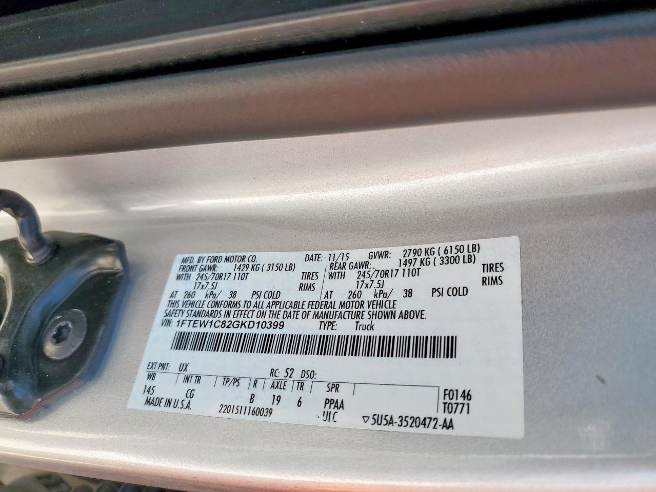 2016 FORD F-150
