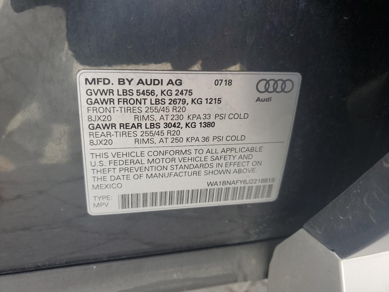 2018 AUDI Q5
