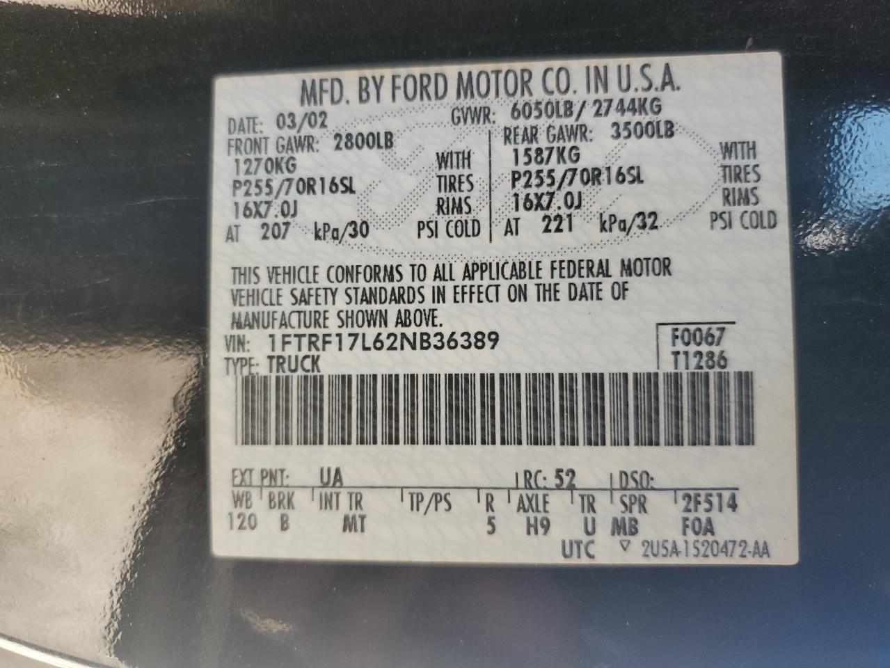 2002 FORD F-150
