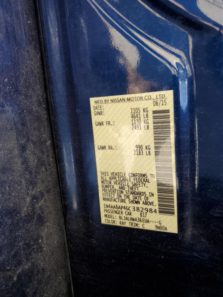 2016 NISSAN Maxima