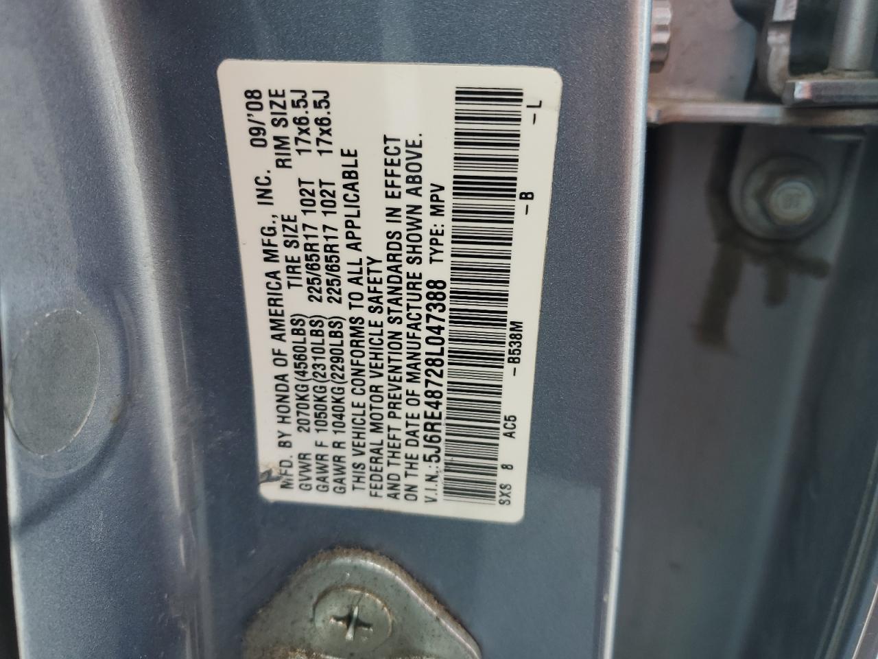 2008 HONDA CR-V