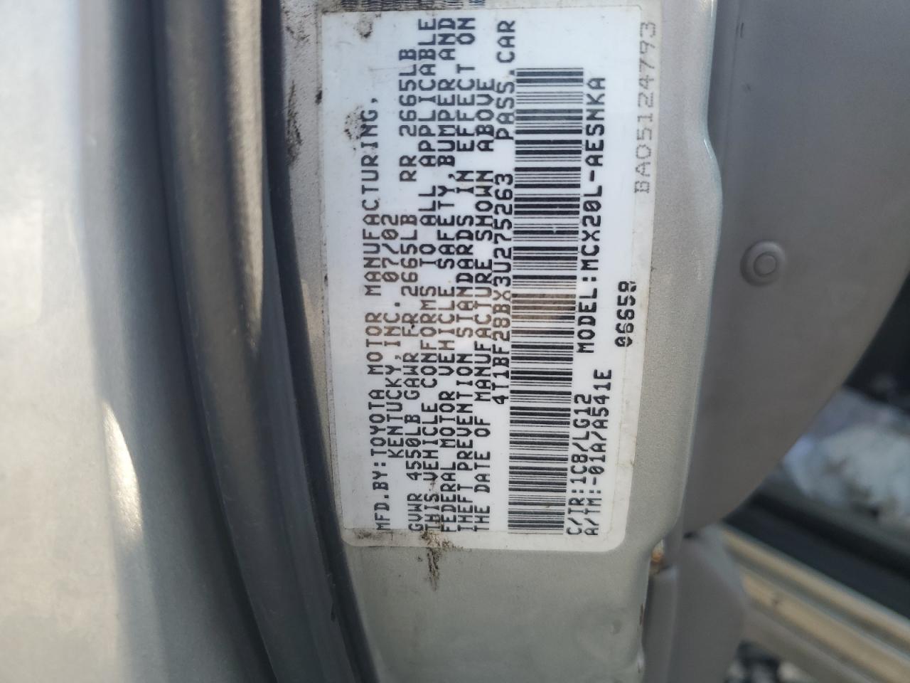 2003 TOYOTA Avalon