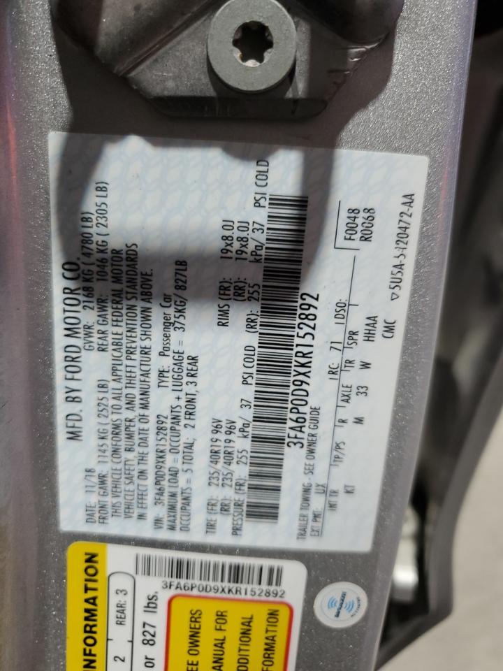 2019 FORD FUSION