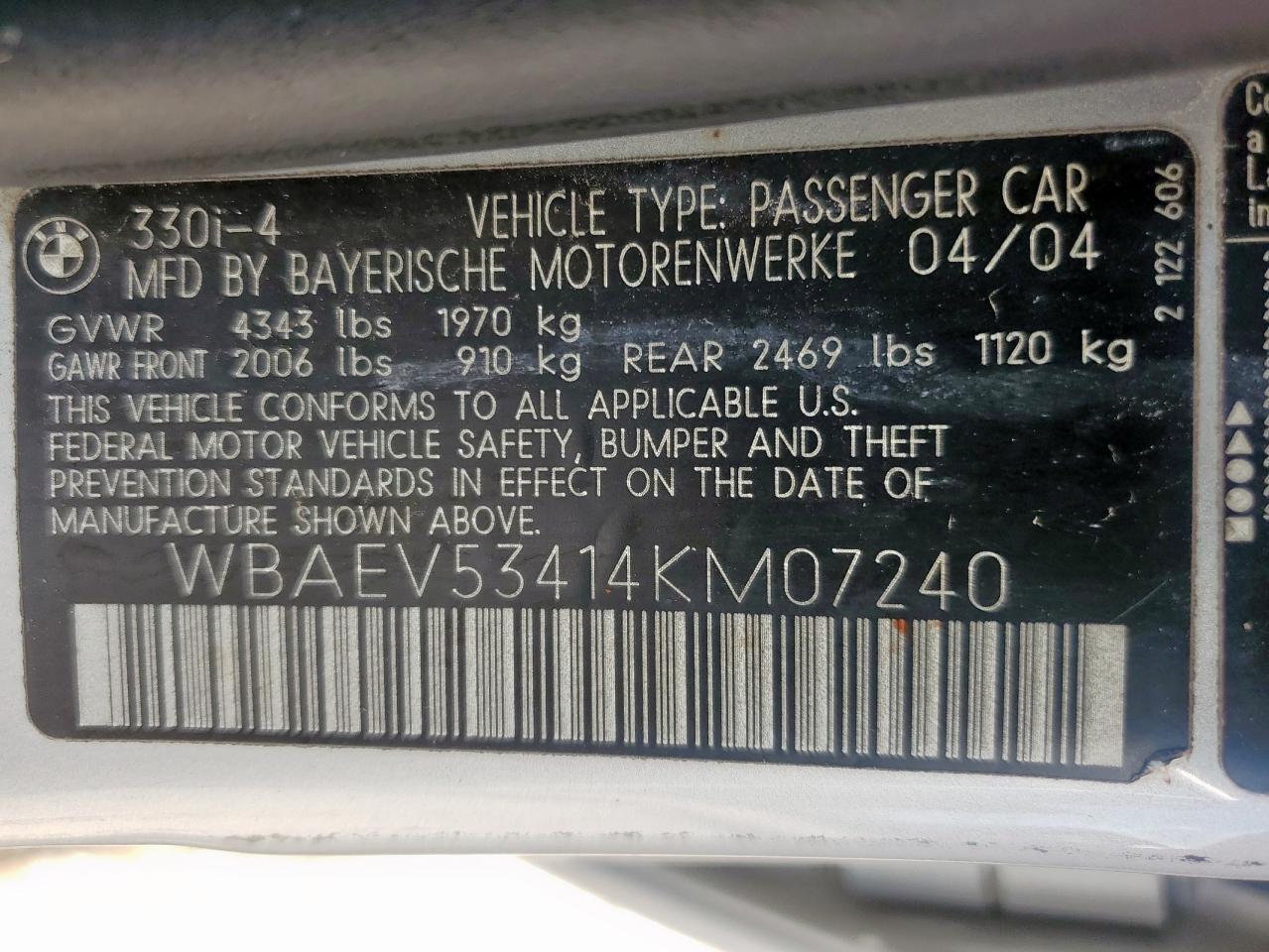 2004 BMW 3 SERIES
