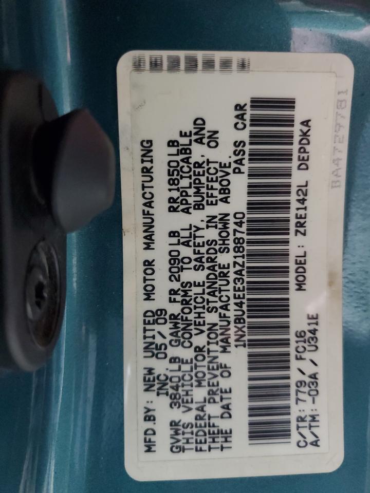 2010 TOYOTA COROLLA