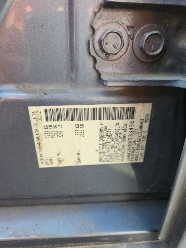 2012 NISSAN ALTIMA