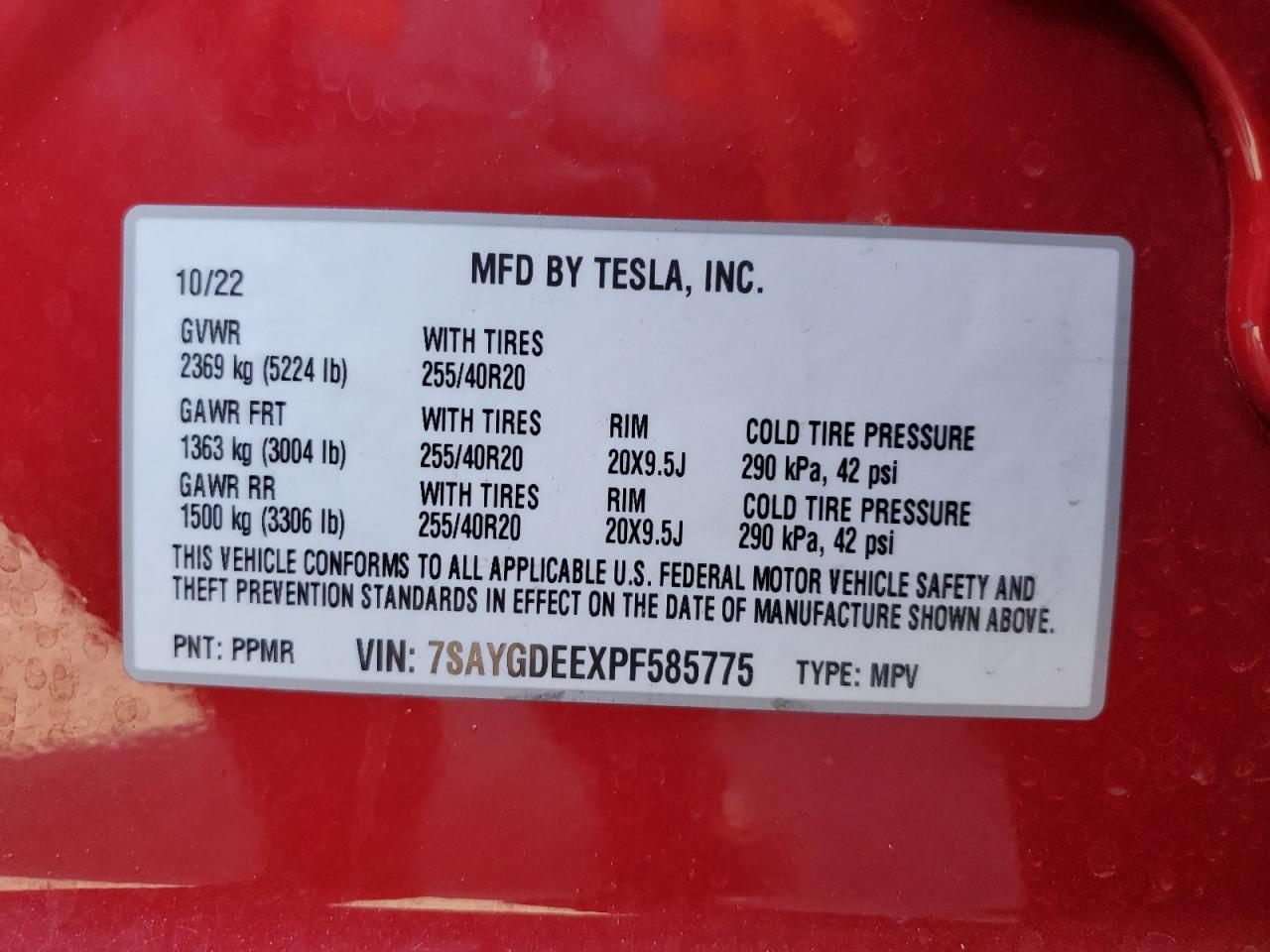 2023 TESLA MODEL Y