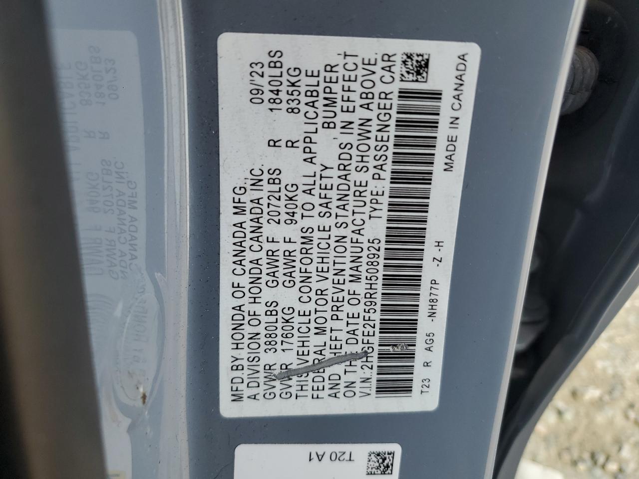 2024 HONDA CIVIC