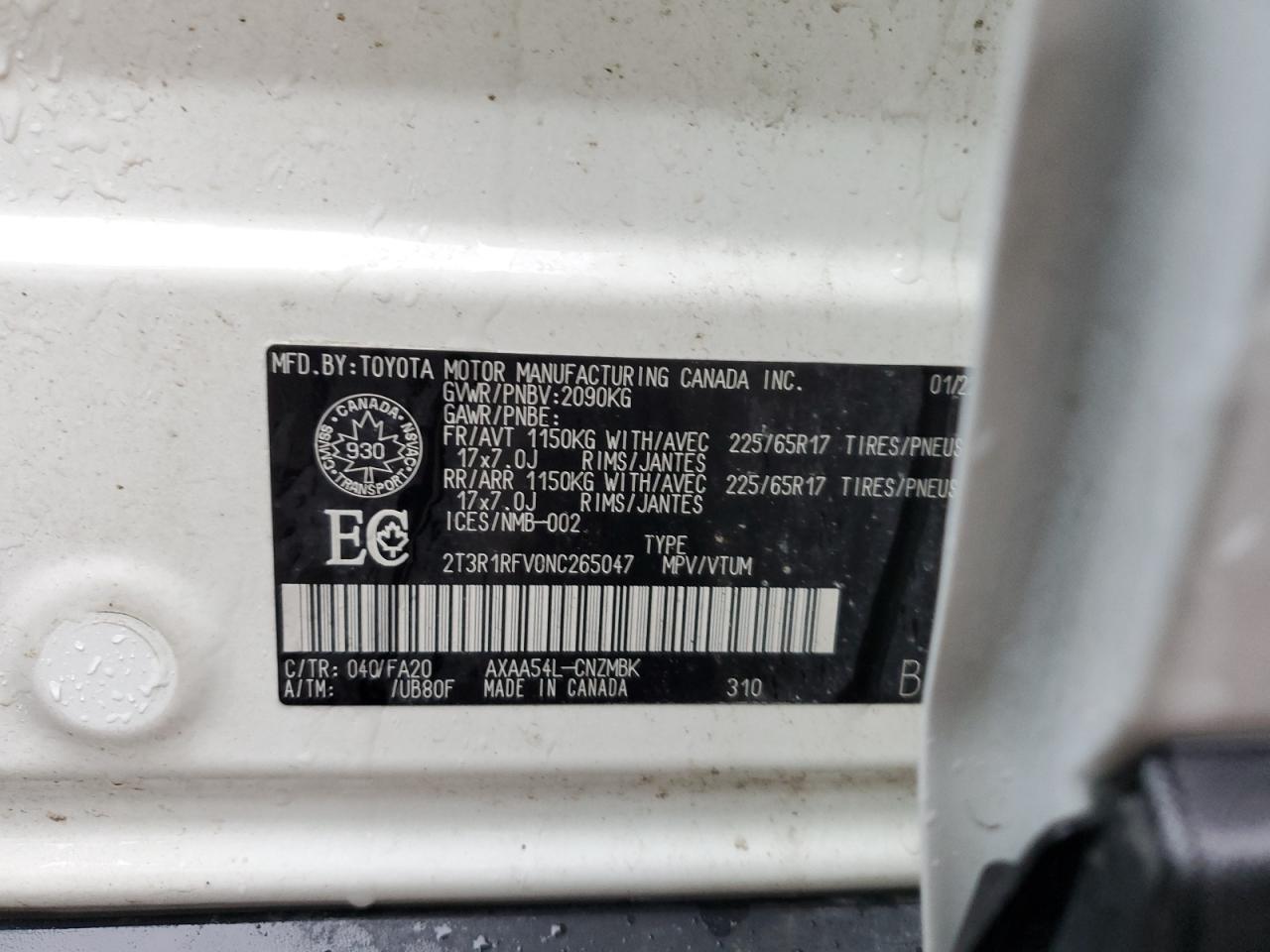 2022 TOYOTA RAV4