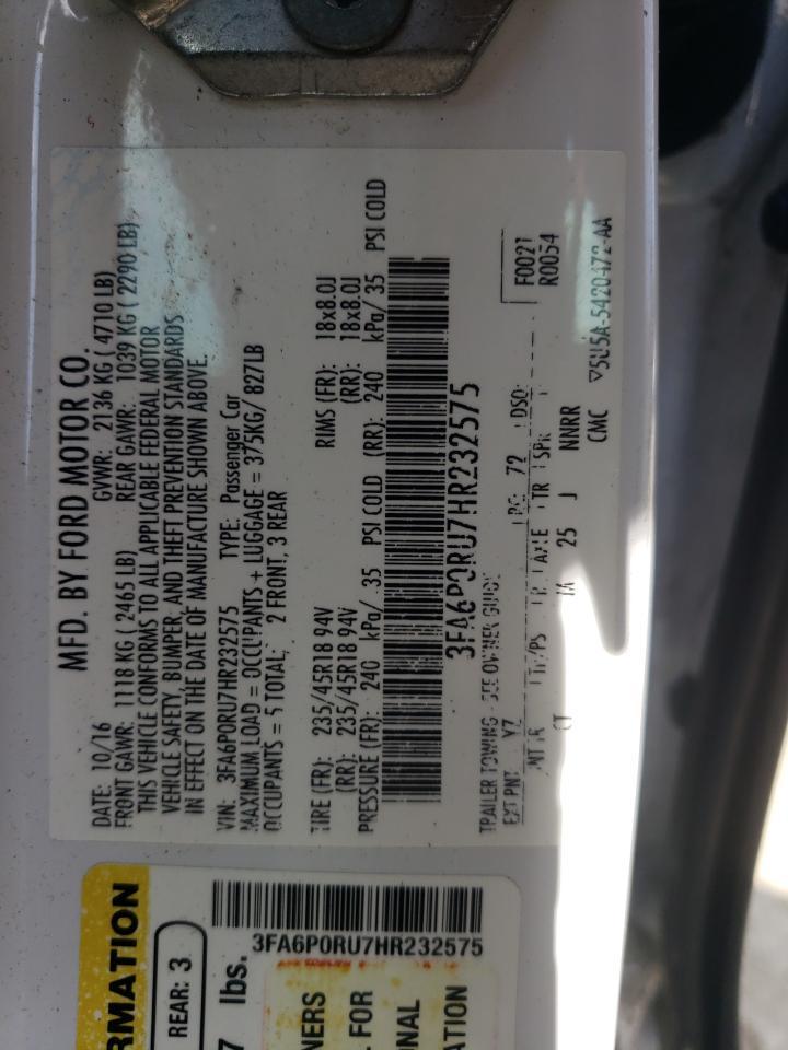 2017 FORD FUSION