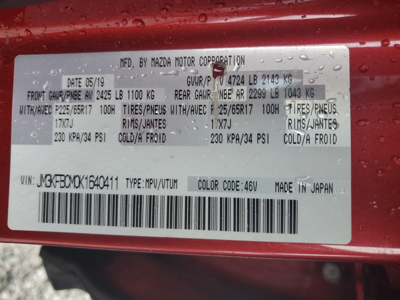 2019 MAZDA CX-5