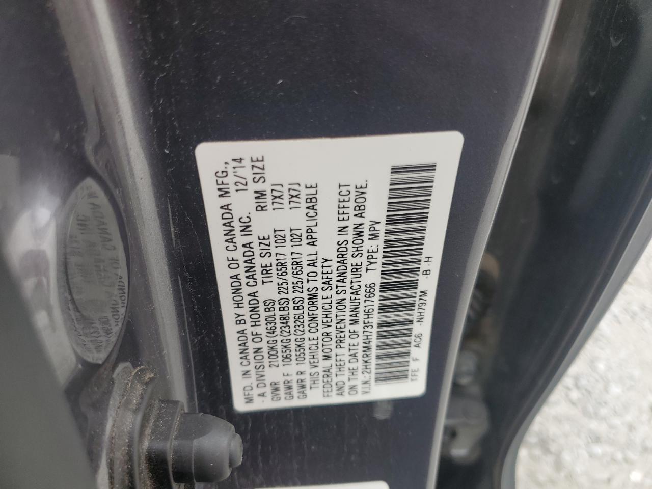 2015 HONDA CR-V