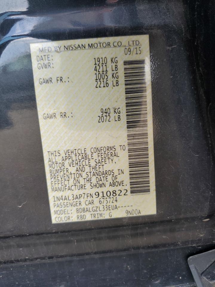2015 NISSAN ALTIMA