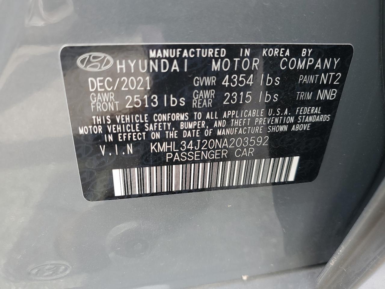 2022 HYUNDAI SONATA