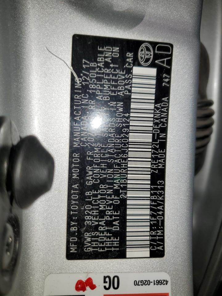 2018 TOYOTA COROLLA