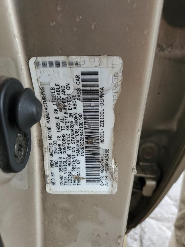 2004 TOYOTA COROLLA