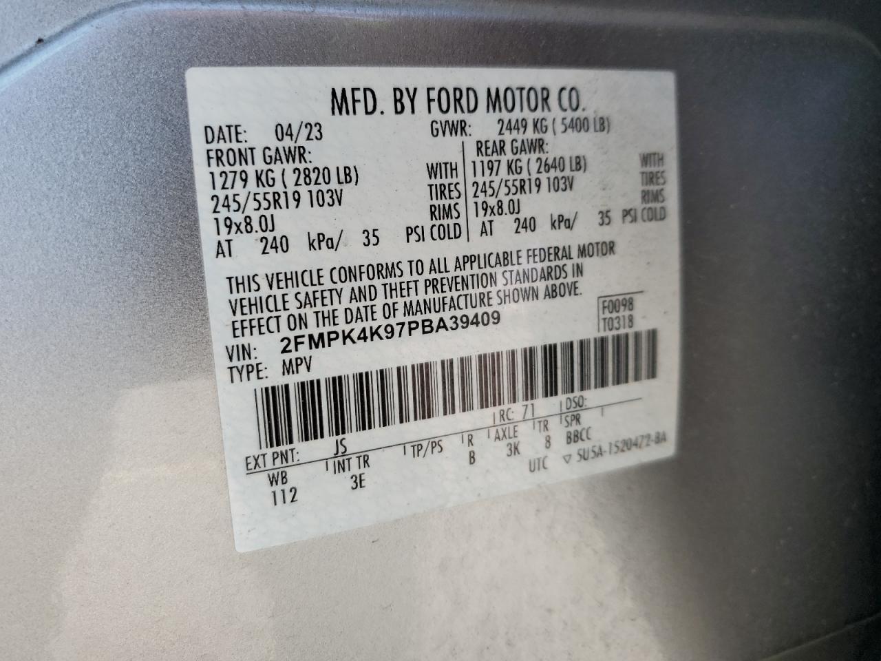 2023 FORD EDGE