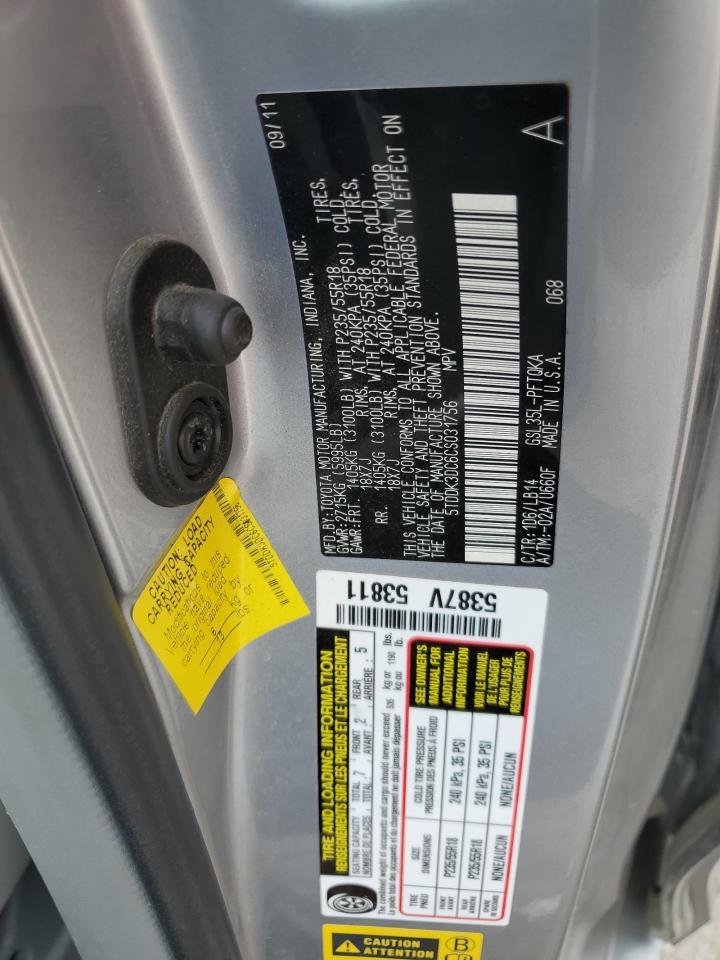 2012 TOYOTA SIENNA