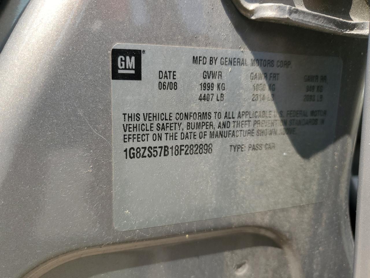 2008 SATURN Aura