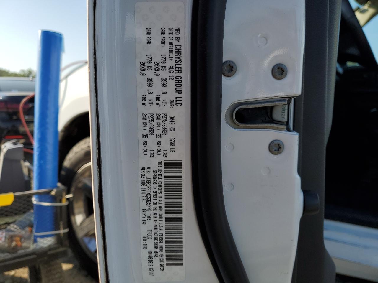 2012 DODGE RAM 1500