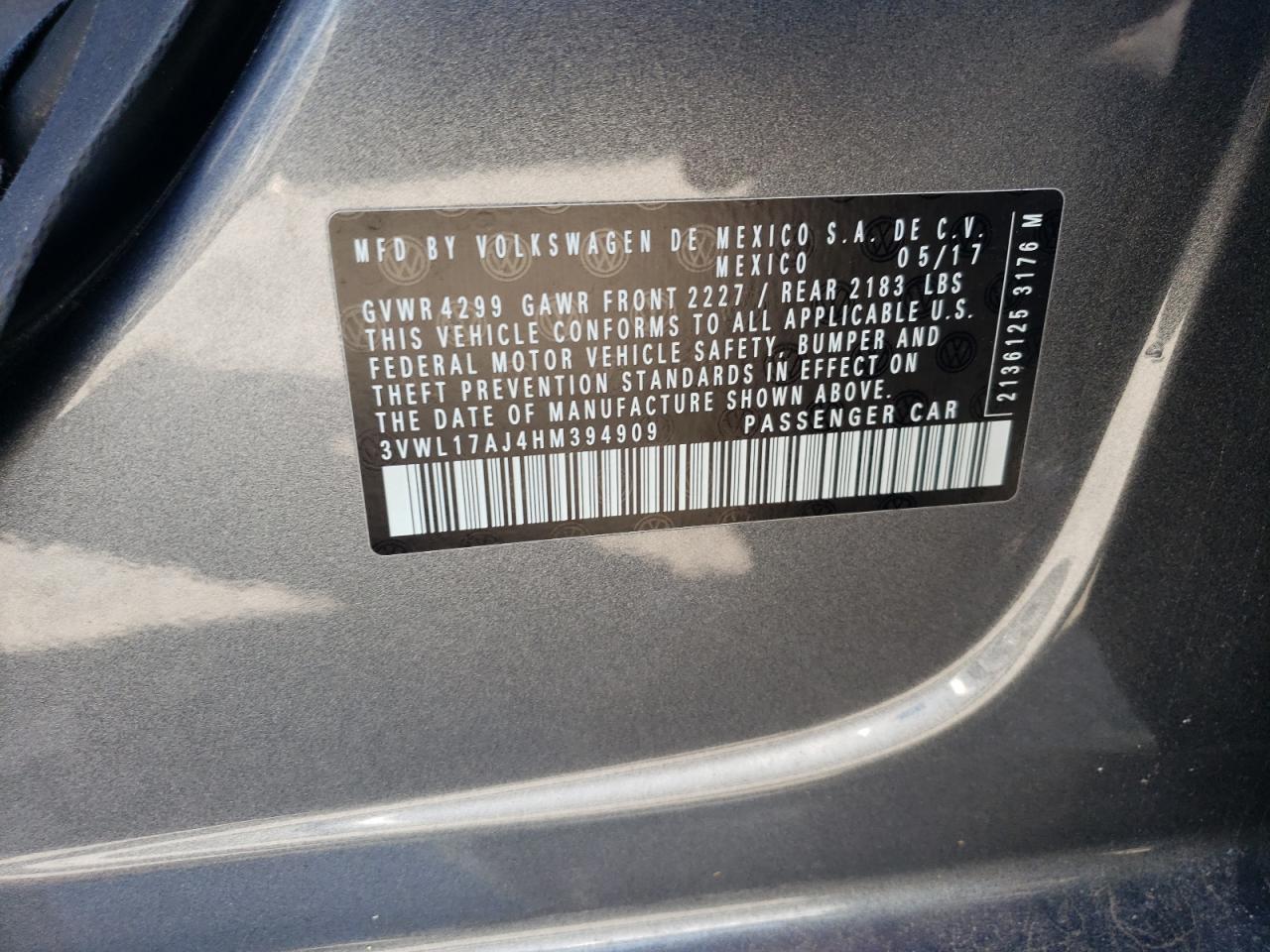 2017 VOLKSWAGEN JETTA
