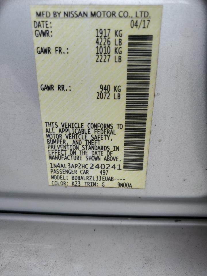 2017 NISSAN ALTIMA