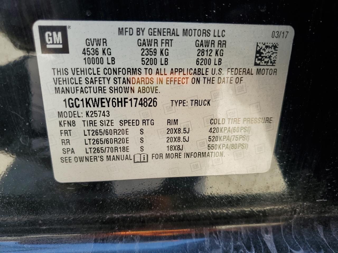 2017 CHEVROLET Silverado