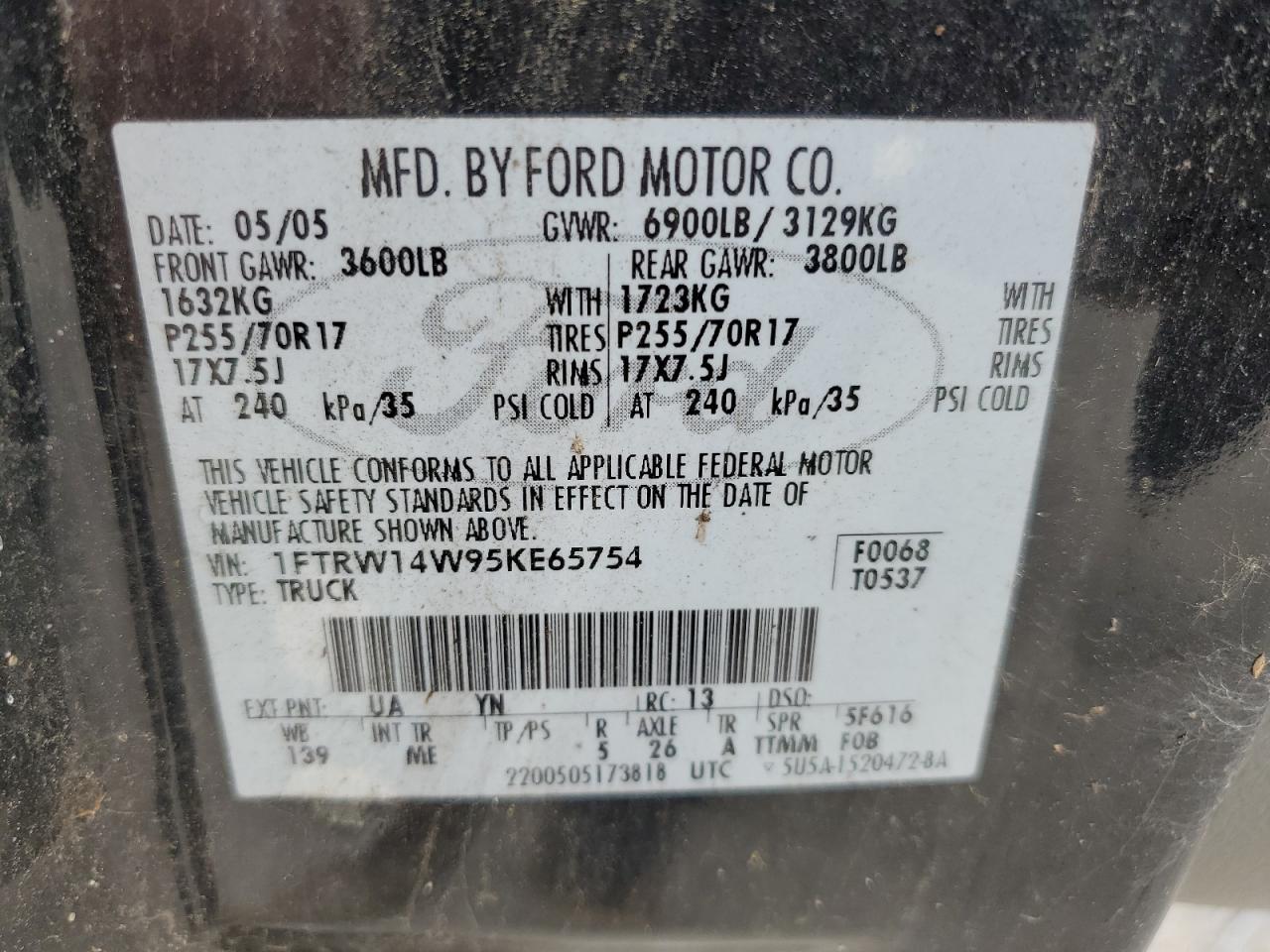 2005 FORD F-150