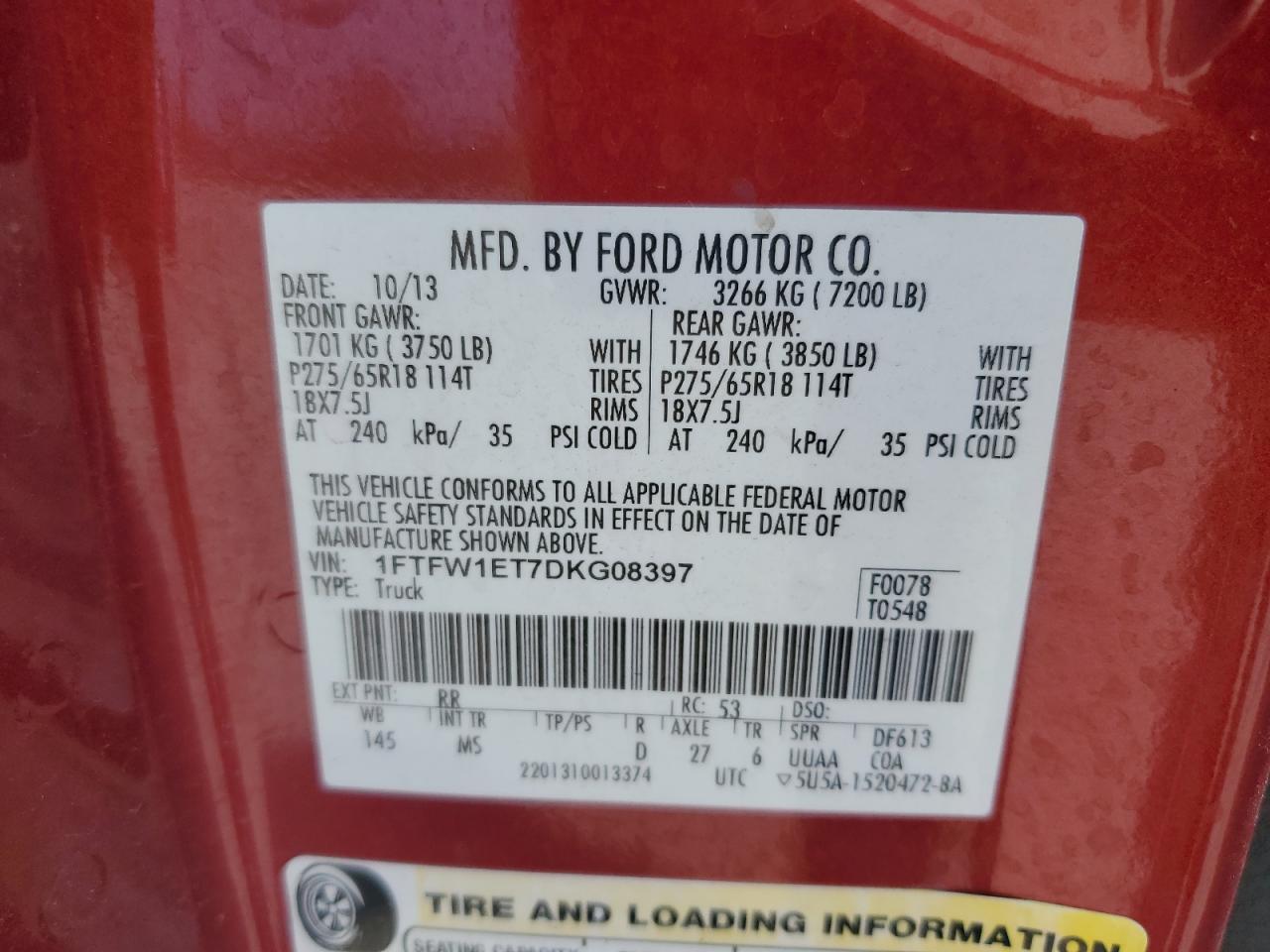 2013 FORD F-150