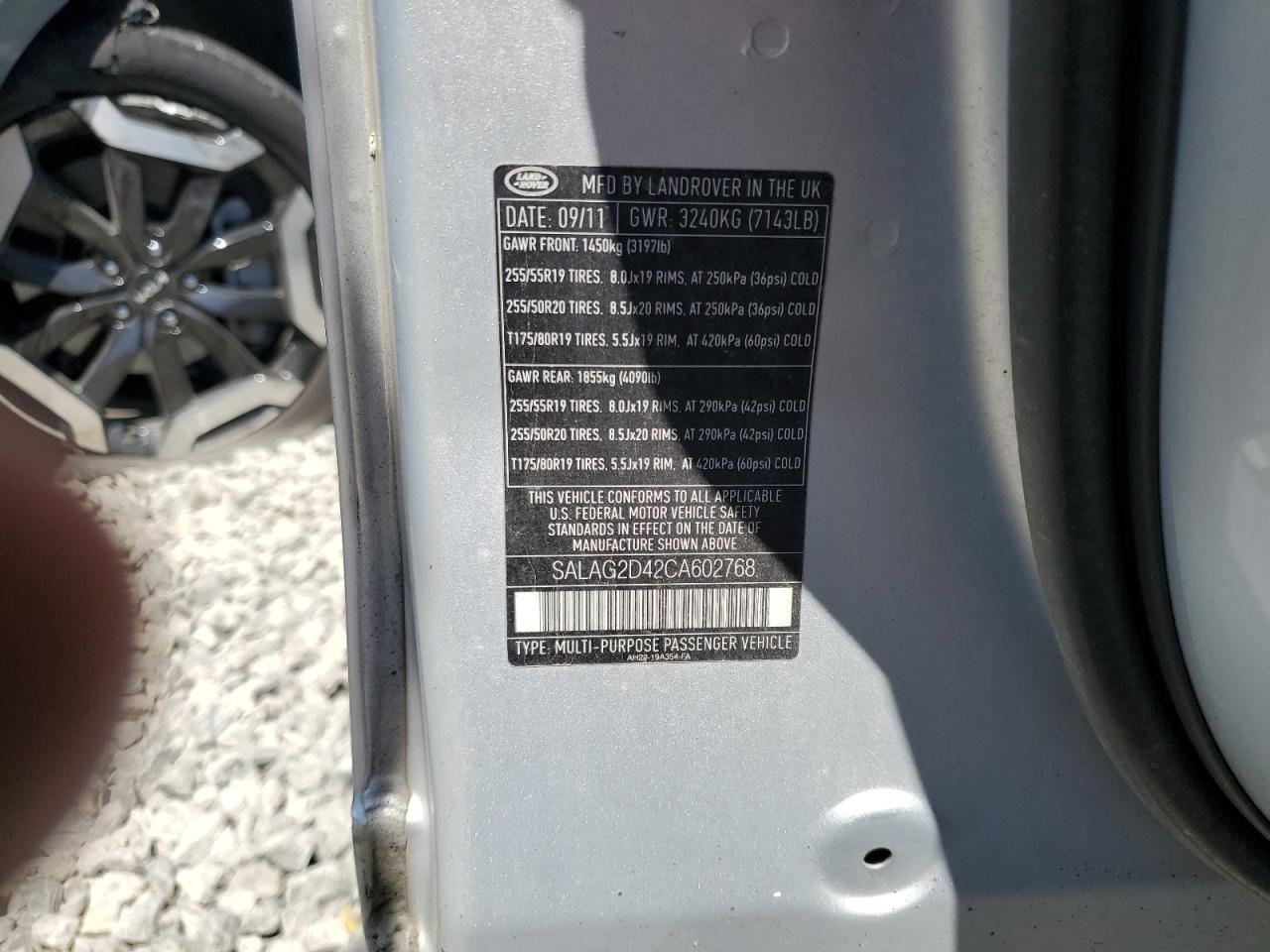 2012 LAND ROVER LR4