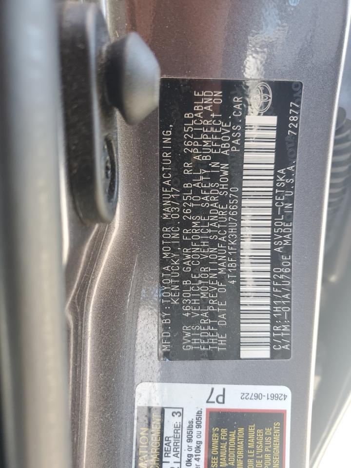 2017 TOYOTA CAMRY