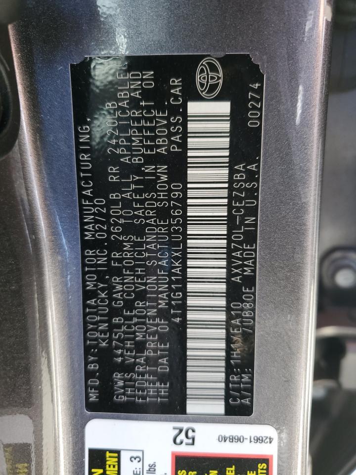 2020 TOYOTA CAMRY