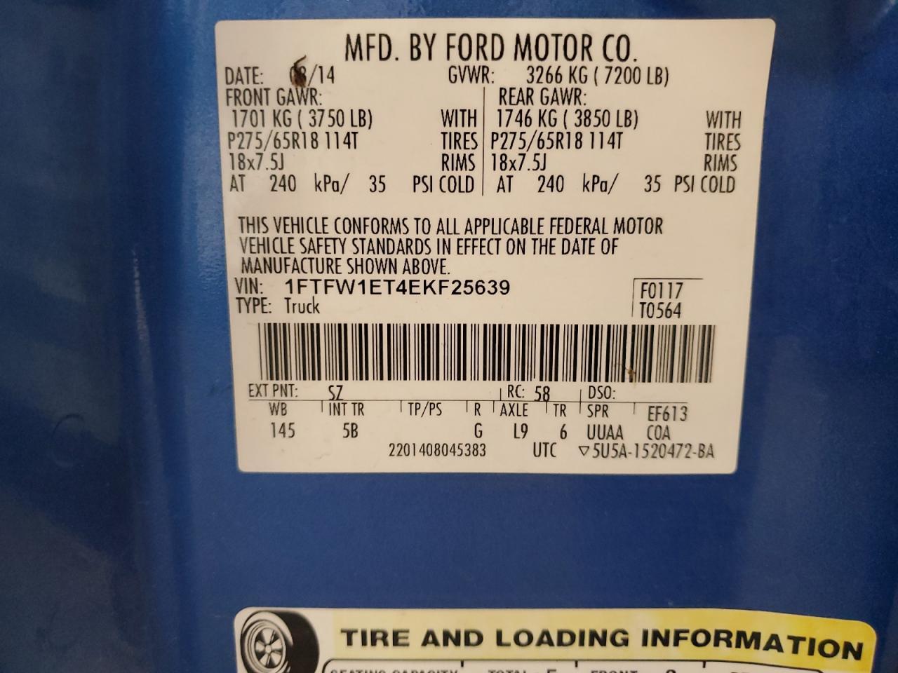 2014 FORD F-150