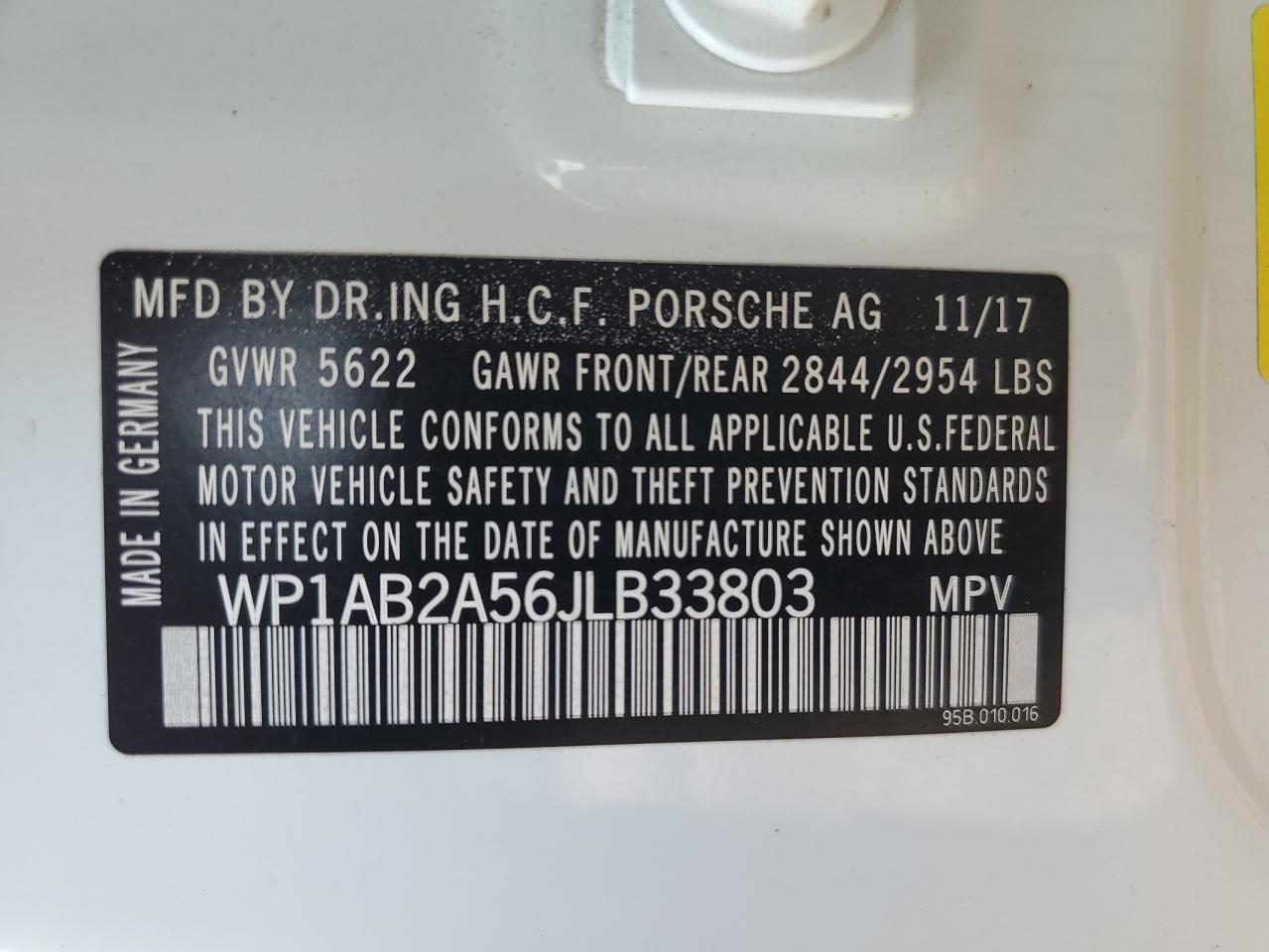 2018 PORSCHE Macan