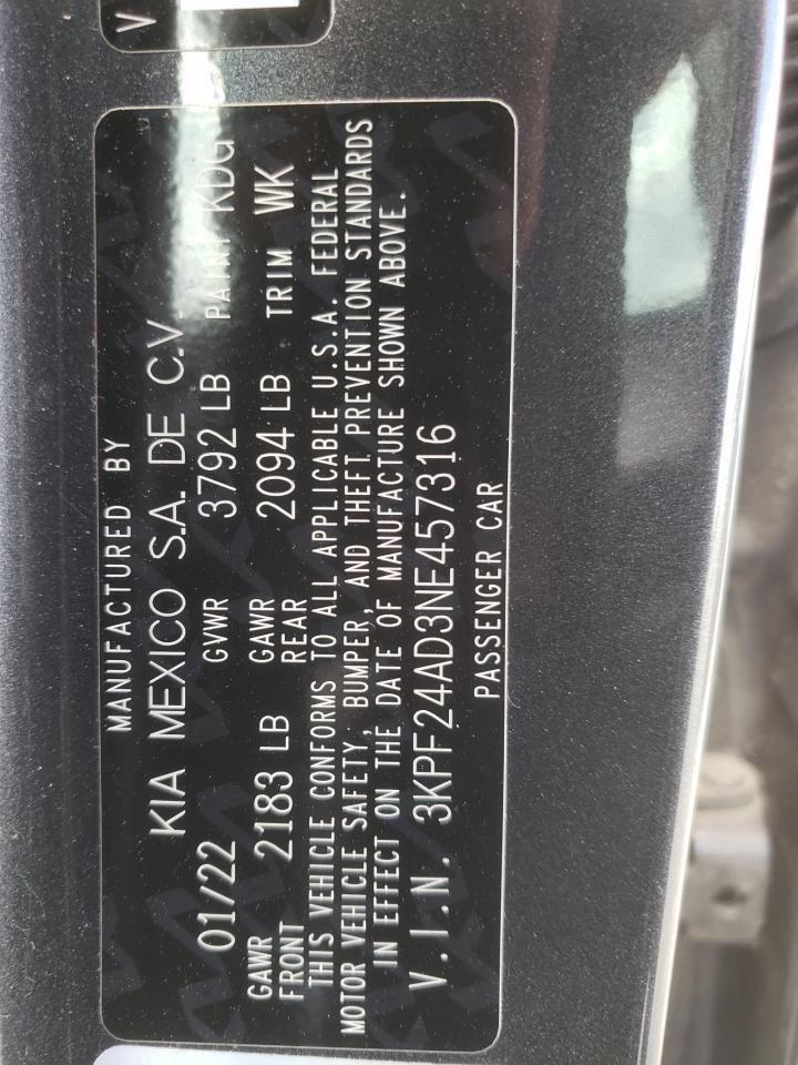 2022 KIA FORTE