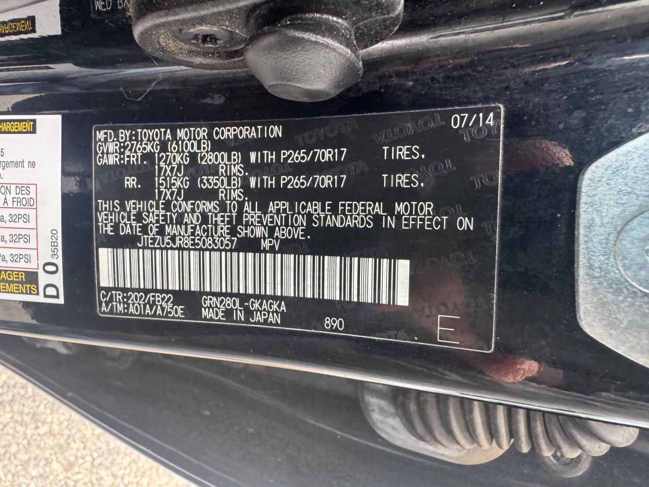 2014 TOYOTA 4Runner