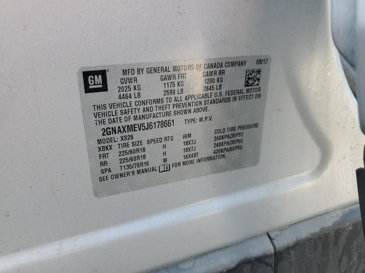 2018 CHEVROLET EQUINOX