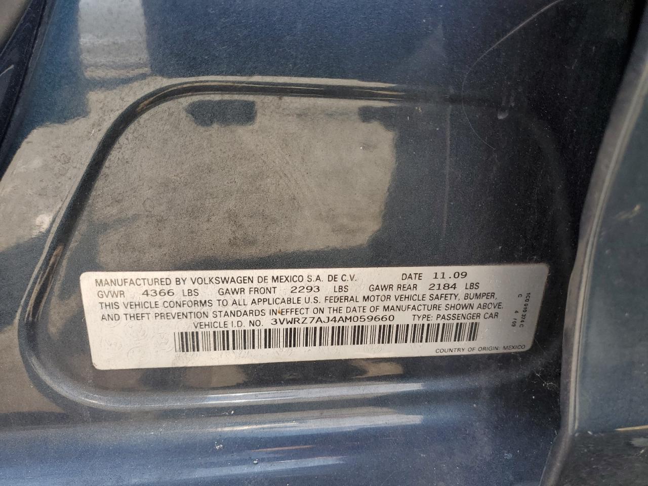 2010 VOLKSWAGEN JETTA