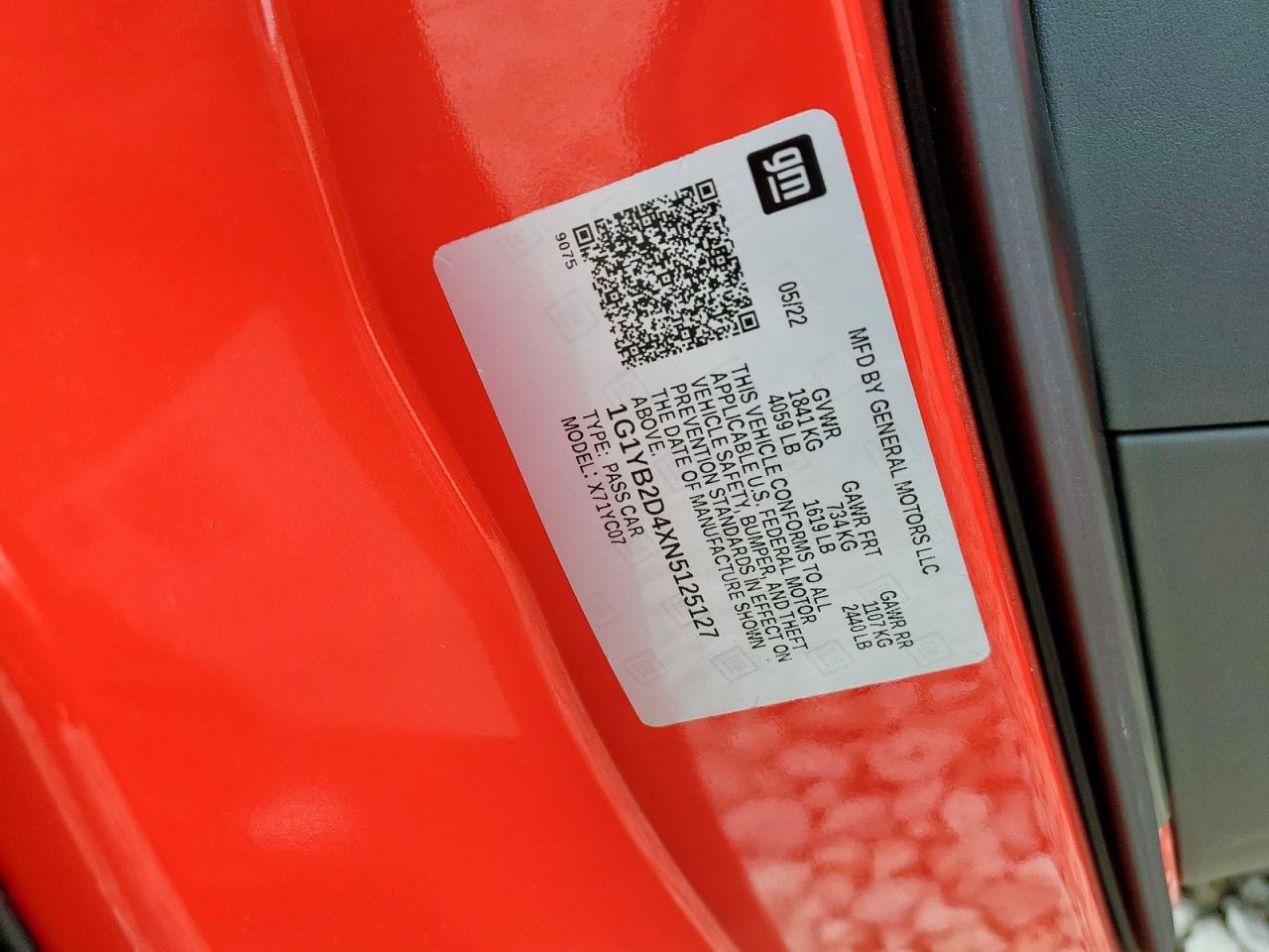 2022 CHEVROLET Corvette Stingray
