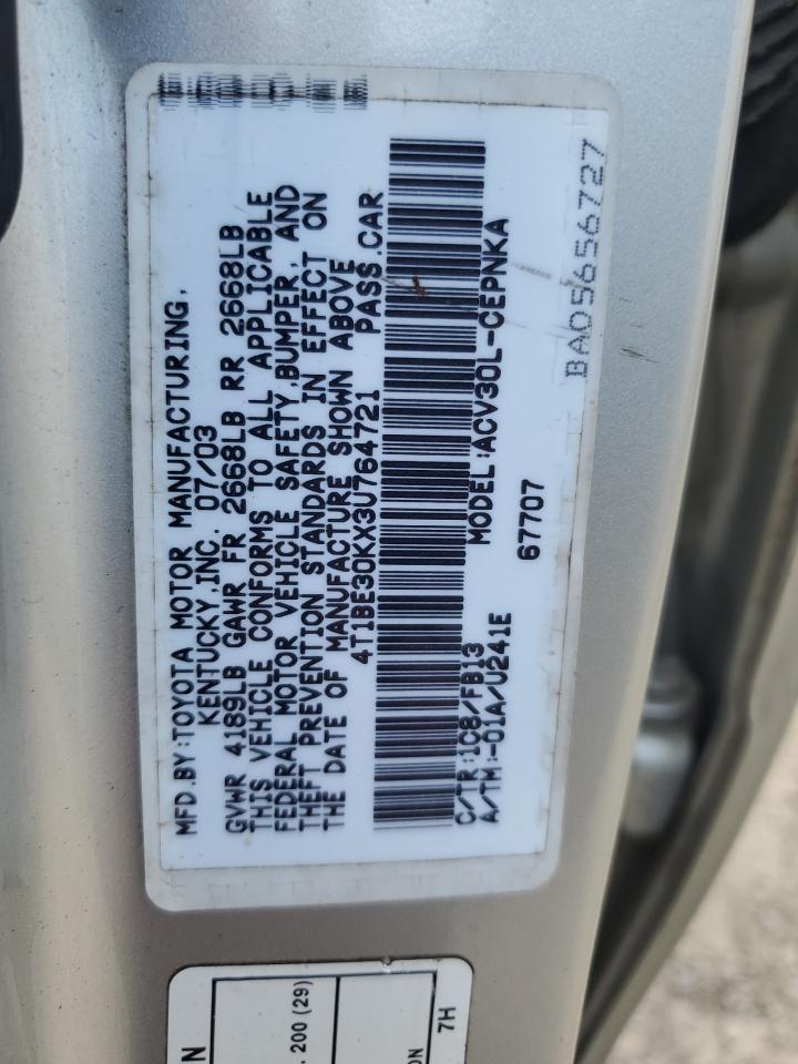 2003 TOYOTA CAMRY